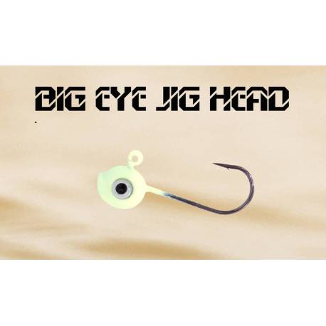 Jig turnat HERAKLES Big Eye Nr.6 2.0g Glow, 3buc/plic