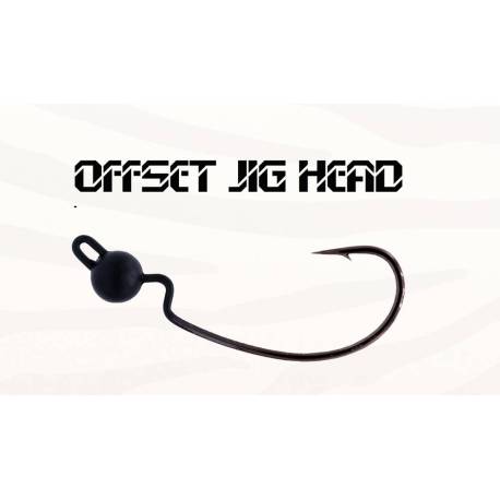 Jig offset HERAKLES Nr.1/0 3.5g Matt Black 3buc/plic