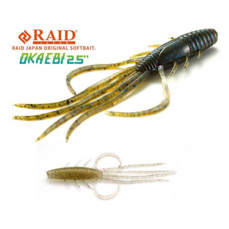 Naluca RAID Oka Ebi 6.3cm culoare 040 Ghost Shrimp, 6buc/plic