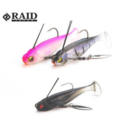 Naluca RAID HEAD SWIMMER LIBERO 10g culoare 001 Sikkoku 2buc/plic