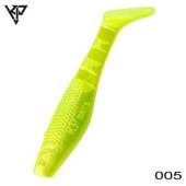 Naluca KP BAITS Original Shad 5cm, culoare 005 Chartreuse Pearl, 5buc/plic