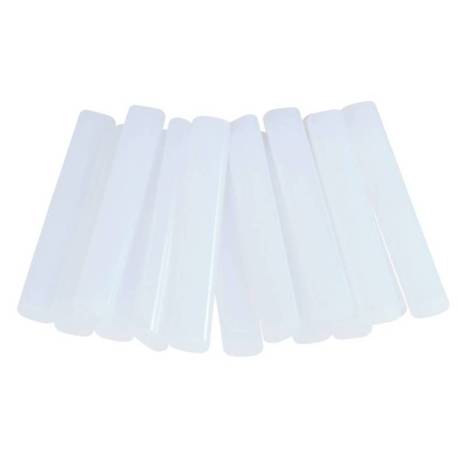 Rapid 40107349, set 14 batoane de adeziv pentru materiale sensibile, crystal clear, topire 130 grade, 125 g, ovale 9mm x 94mm