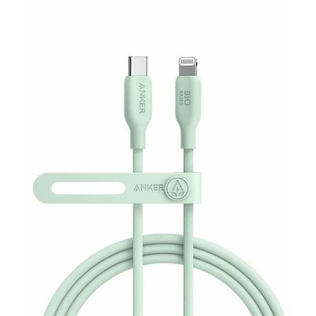 Cablu Anker Bio 541 USB C Apple Lightning MFI, 1.8 metri Verde