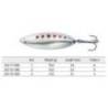 Lingurita oscilanta KONGER Flying Spoon 4.9cm, 10g, Silver/Red