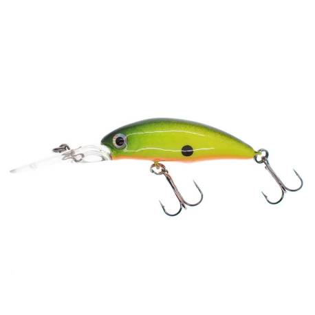 Vobler KAMATSU Sharp Shad 4.5cm, 4.5g, floating, 091 Chartreuse BlackBack - Custom Color by Mogo Lures