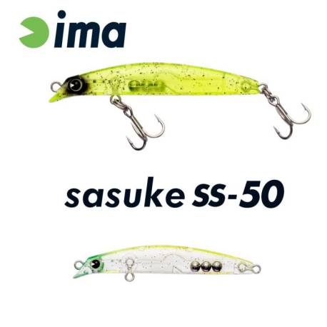 Vobler IMA SASUKE SS-50, 5cm, 1.7g, 010 Lime Red Pepper