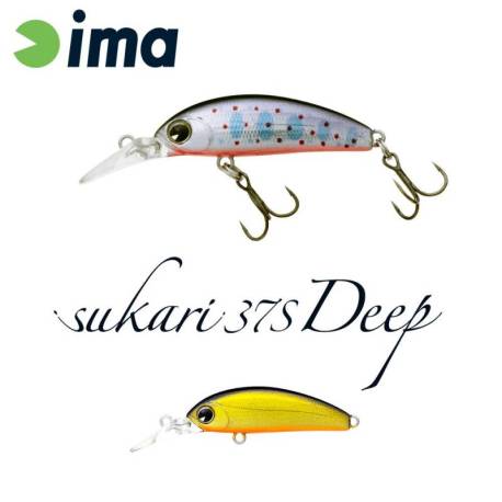 Vobler IMA Sukari 37S Deep 3.7cm, 3g, 002 Gold Black