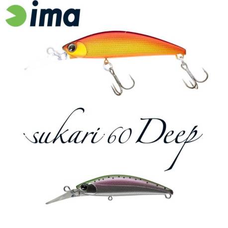 Vobler IMA Sukari 60 Deep 6cm, 8g, culoare 017 Rainbow Trout