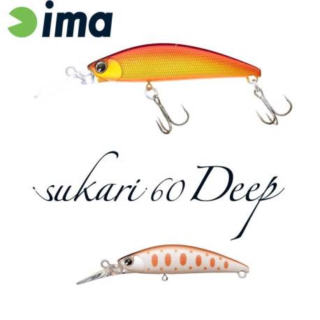 Vobler IMA Sukari 60 Deep 6cm, 8g, culoare 020 Pearl Off White