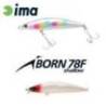 Vobler IMA iBorn 78F Shallow 7.8cm, 8.5g, culoare 002 Red Head Pearl OB