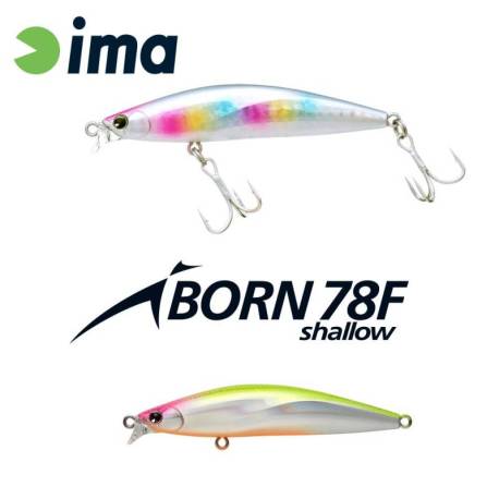 Vobler IMA iBorn 78F Shallow 7.8cm, 8.5g, culoare 012 Creamy Chart