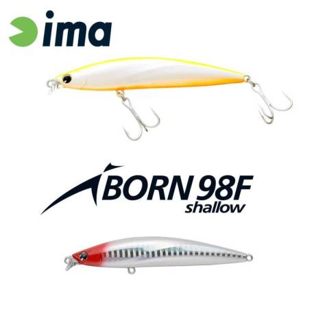 Vobler IMA iBorn 98F Shallow 9.8cm, 13g, culoare 001 Red Head