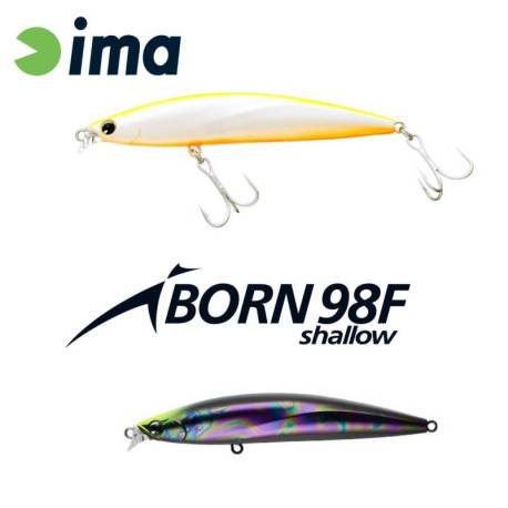 Vobler IMA iBorn 98F Shallow 9.8cm, 13g, culoare 014 Clear Back