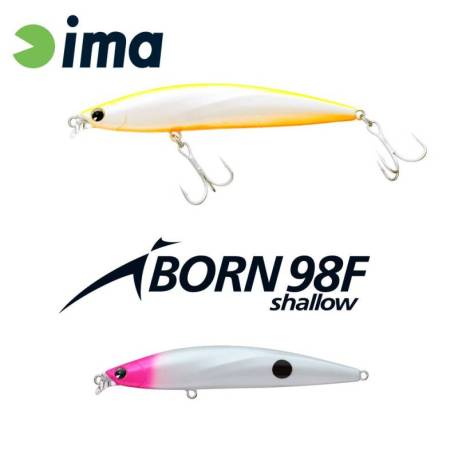 Vobler IMA iBorn 98F Shallow 9.8cm, 13g, culoare 020 PH Pearl Dot