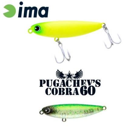 Vobler IMA Pugachev's Cobra 6cm, 6g, 103 Lime Star Clear