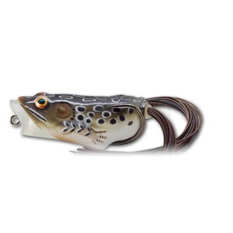 Broasca LIVETARGET Hollow Frog Popper, 6.5cm, 14g, Brown/Black