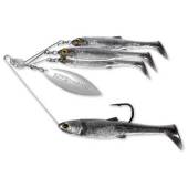 Spinnerbait LIVETARGET MINNOW RIG Medium, 11g, Smoke/Silver