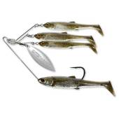 Spinnerbait LIVETARGET MINNOW RIG Small, 11g, Green Pumpkin/Silver