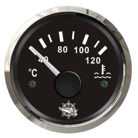 Indicator de temperatura a apei OSCULATI 40/120° black/glossy