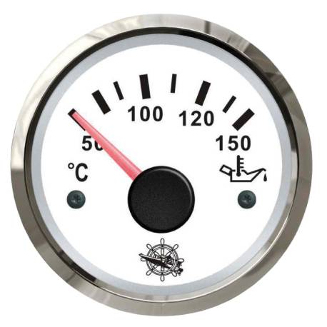 Indicator de temperatura a uleiului OSCULATI 50/150° white/glossy