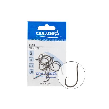 Carlige CRALUSSO Chinu TF Coated 2440 nr.6 13buc/plic