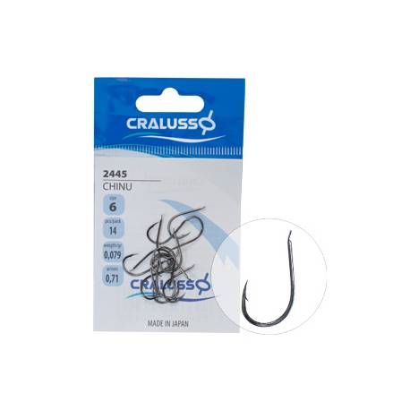 Carlige CRALUSSO Chinu Brass 2445 nr.12 14buc/plic