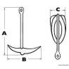 Ancora pliabila inox OSCULATI 4kg