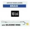 Carlige legate KAMATSU pentru Method Feeder + Silicone Ring, Chinu nr.10, 5buc/plic