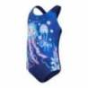 Costum baie fete SPEEDO Digital Placement albastru roz, copii 4 ani