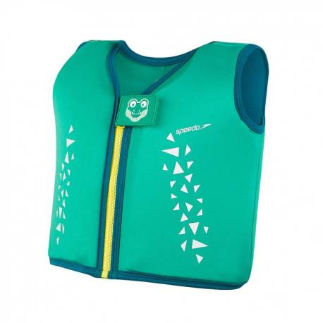 Vesta inot copii 4-6 ani SPEEDO imprimeu crocodil verde albastru