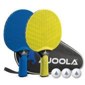 Set 2 palete tenis de masa JOOLA Vivid Outdoor + mingi + husa