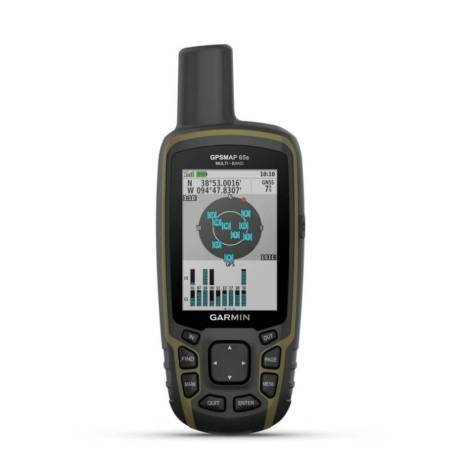 Dispozitiv de mana GARMIN GPSMAP 65s cu benzi multiple/multi-GNSS cu senzori