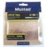 Naluca MUSTAD Aji Split Tail 5cm Clear Purple Glitter 12buc/plic