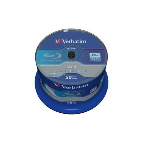 BD-R SL Datalife VERBATIM 6x 25GB, 1.3, 50 bucPack Spindle