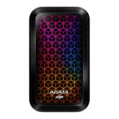 SSD extern ADATA SE770G RGB 1TB, USB 3.2, Negru