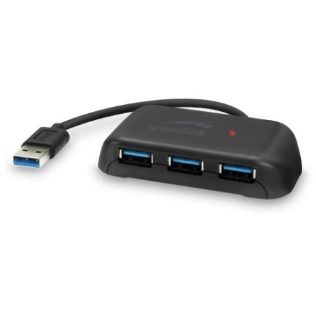 HUB SPEEDLINK SNAPPY EVO 4 PORTS USB TO USB 3.0 BKUSB 3.0, USB 3.1 Gen 1, USB 3.2 Gen 1 (5 Gbit-s)