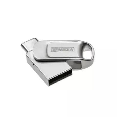 USB Flash Drive MyDual, USB 2/USB C, 32GB, Silver