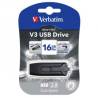 USB Flash Drive Verbatim, V3, 3.0, 16GB, Negru