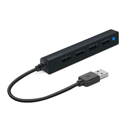 USB HUB SPEEDLINK SNAPPY SLIM 4 PORTS 2.0 BK