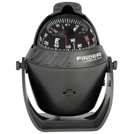 Busola OSCULATI Finder 67mm, cu suport, black/black