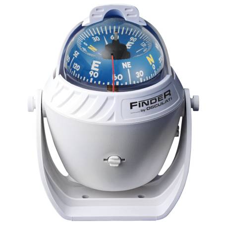 Busola OSCULATI Finder 67mm, cu suport, white/blue