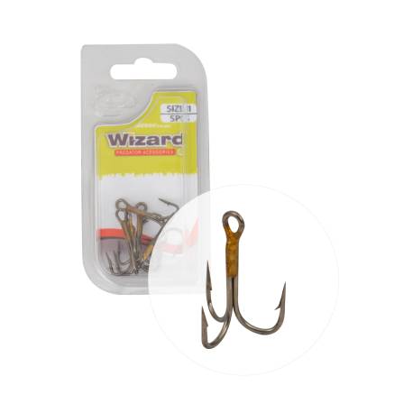 Ancora tripla WIZARD Grizzly EC 774 Nr.3/0, 5buc/plic