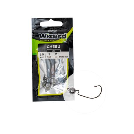 Jig turnat WIZARD Chebu 10g, nr.2/0, 2buc/plic