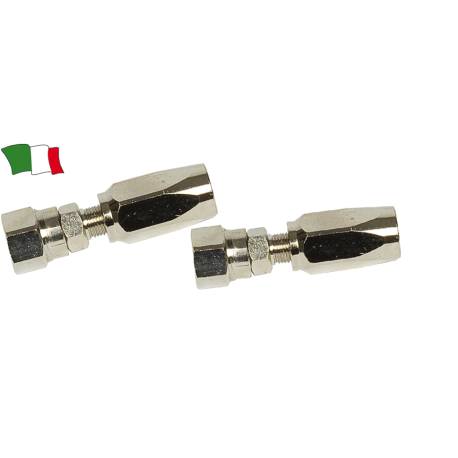 Kit 2 conectori alama cromata pentru furtun 5/16"