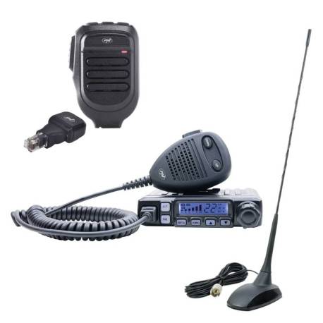 Kit statie radio CB PNI Escort HP 7120 ASQ cu antena si microfon