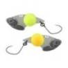 Cicada JACKALL Kuro Ball β 2.5g, culoare Glow Orange/Chartreuse