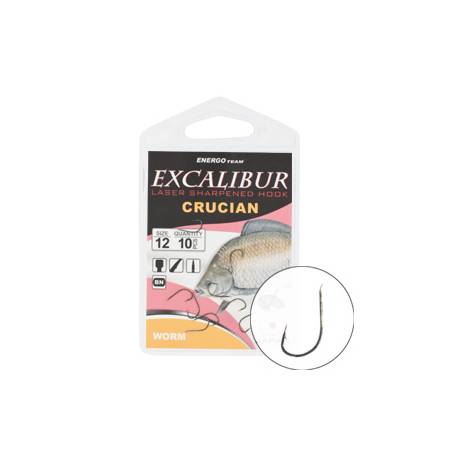 Carlige EXCALIBUR Crucian Worm Ns Nr.14, 10buc/plic