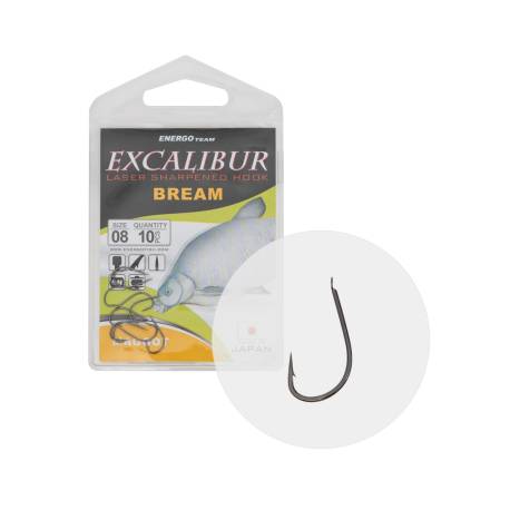 Carlige EXCALIBUR Bream Maggot Nr.12, 10buc/plic