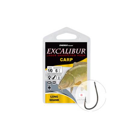 Carlig EXCALIBUR Carp Long Shank Nr.6 10buc/plic