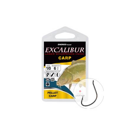 Carlige EXCALIBUR Pellet Carp Nr.1/0, 6buc/plic